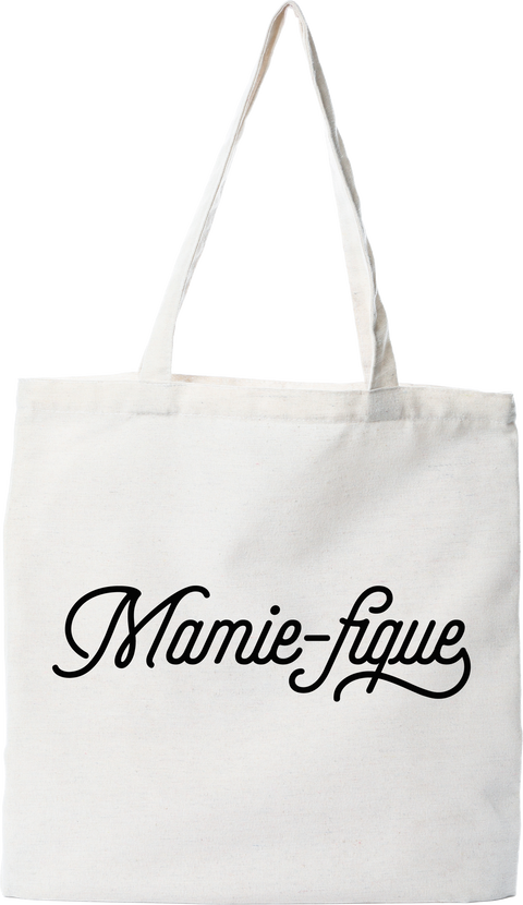 Tote bag coton recyclé mamie-fique