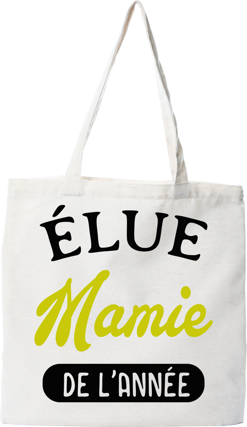 Tote bag coton recyclé mamie de l'année