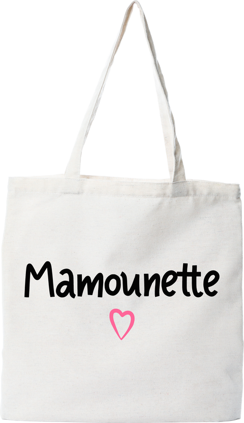 Tote bag coton recyclé mamounette