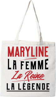 Tote bag coton recyclé maryline la femme la reine la légende