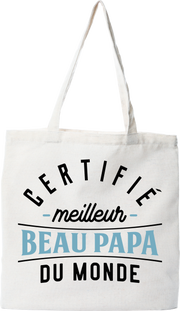 Tote bag coton recyclé meilleur beau papa
