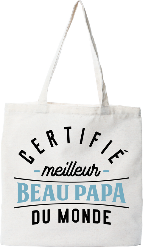 Tote bag coton recyclé meilleur beau papa