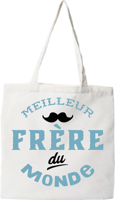Tote bag coton recyclé meilleur frère du monde