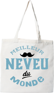 Tote bag coton recyclé meilleur neveu du monde