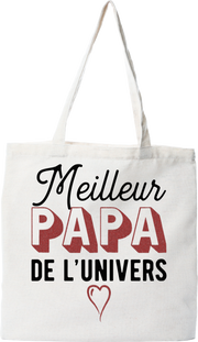 Tote bag coton recyclé meilleur papa de l'univers