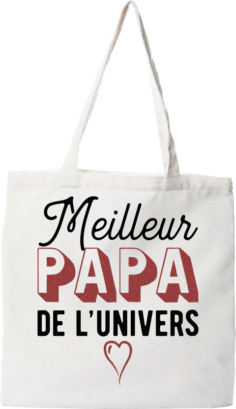 Tote bag coton recyclé meilleur papa de l'univers