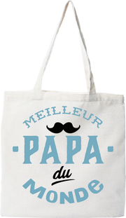Tote bag coton recyclé meilleur papa du monde