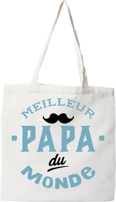 Tote bag coton recyclé meilleur papa du monde