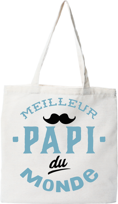 Tote bag coton recyclé meilleur papi du monde