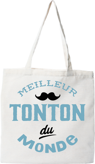 Tote bag coton recyclé meilleur tonton du monde