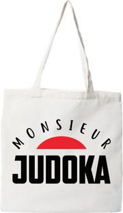 Tote bag coton recyclé monsieur judoka