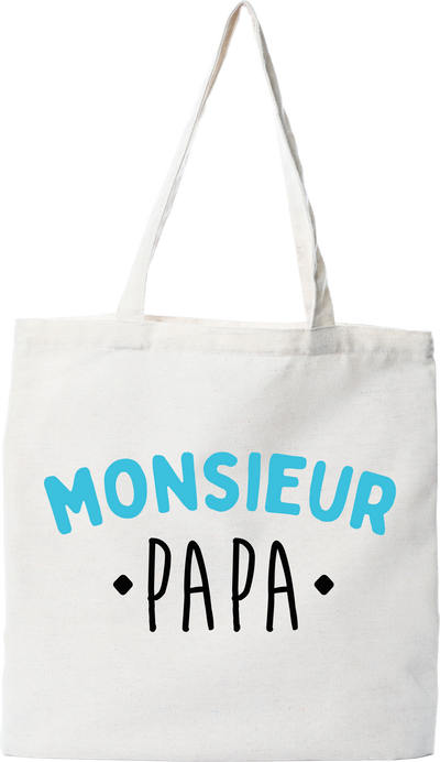 Tote bag coton recyclé monsieur papa