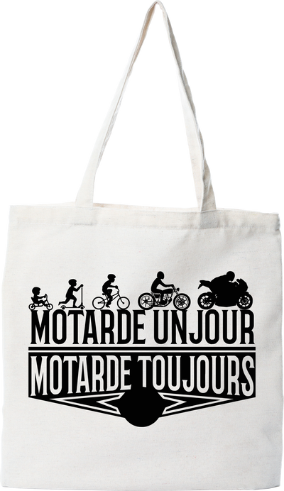 Tote bag coton recyclé motarde toujours