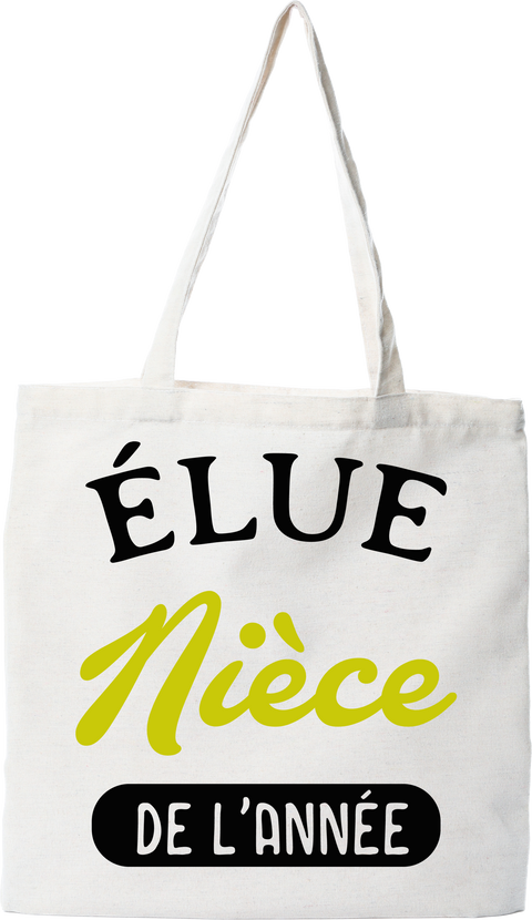 Tote bag coton recyclé nièce de l'année