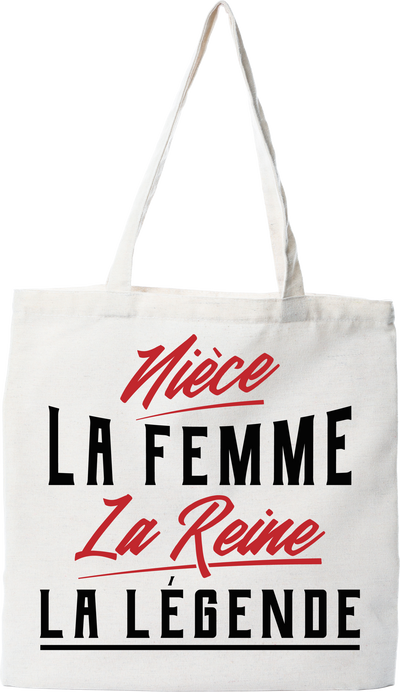 Tote bag coton recyclé nièce la légende