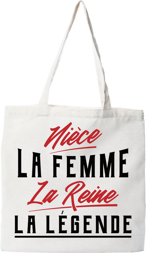 Tote bag coton recyclé nièce la légende