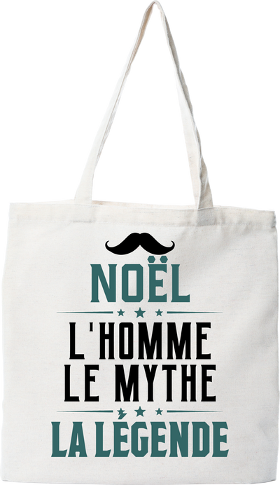Tote bag coton recyclé noël l'homme le mythe la légende