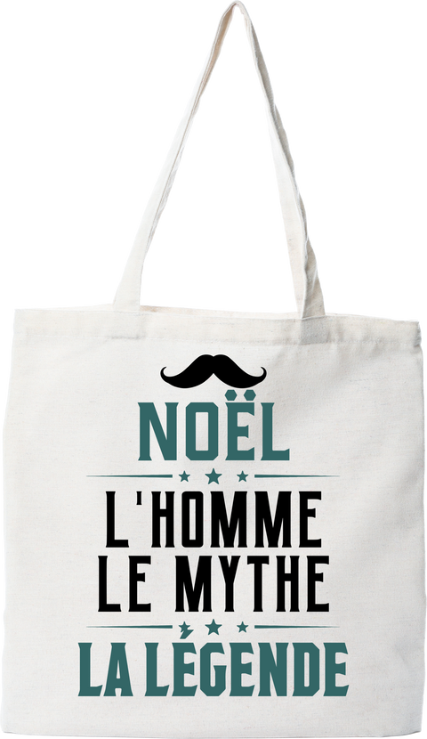 Tote bag coton recyclé noël l'homme le mythe la légende