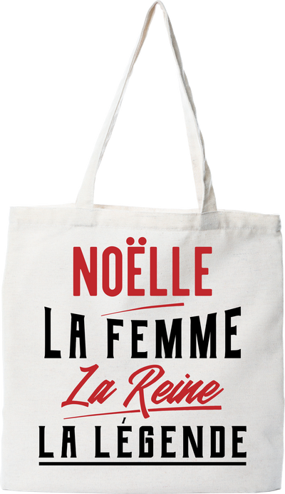 Tote bag coton recyclé noëlle la femme la reine la légende