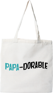 Tote bag coton recyclé papa-dorable