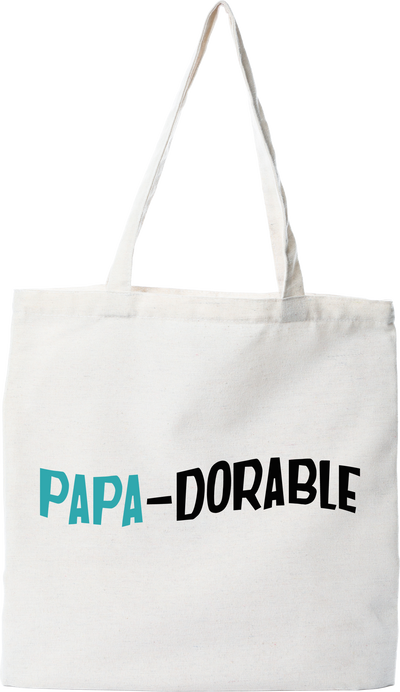 Tote bag coton recyclé papa-dorable