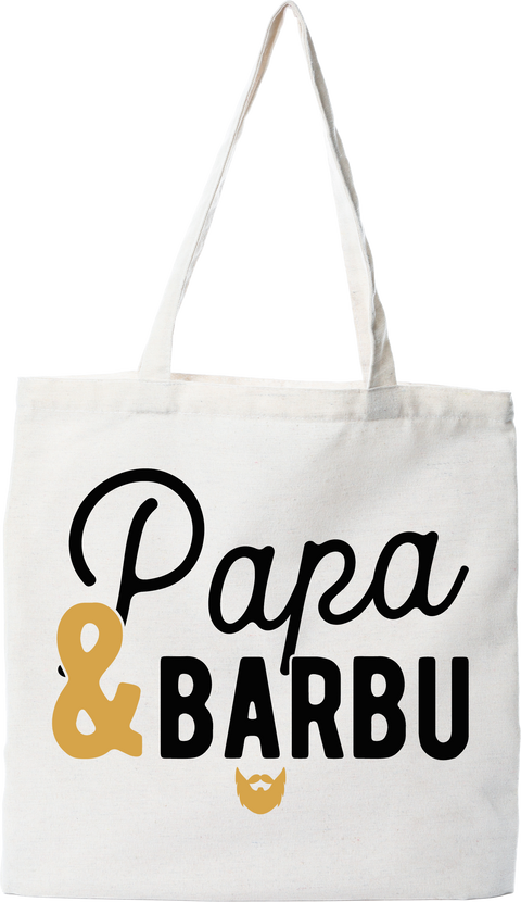 Tote bag coton recyclé papa & barbu