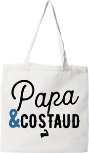 Tote bag coton recyclé papa & costaud