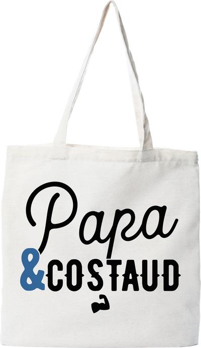 Tote bag coton recyclé papa & costaud