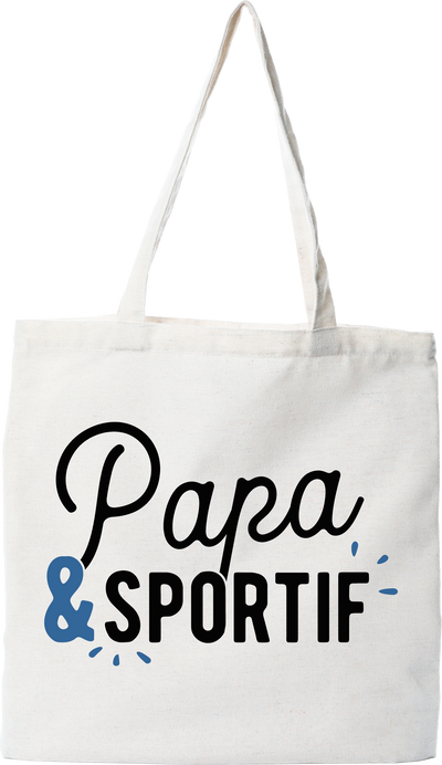 Tote bag coton recyclé papa & sportif