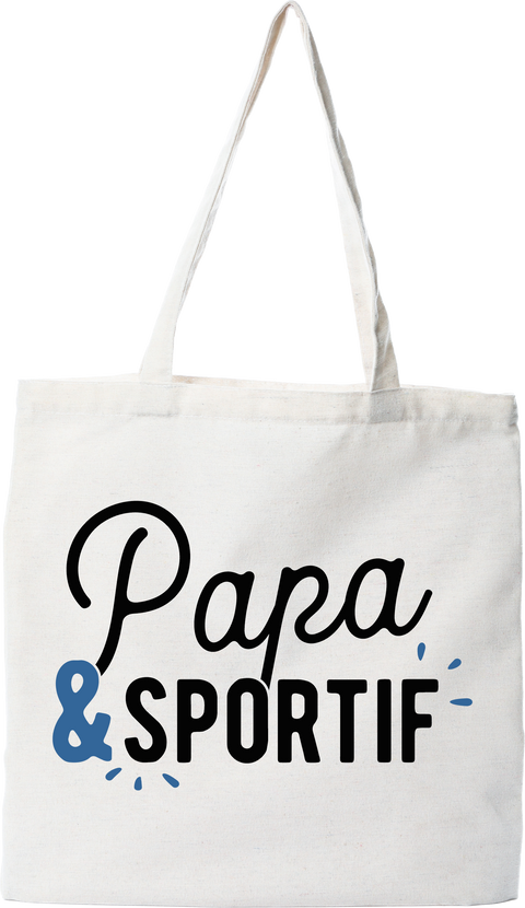 Tote bag coton recyclé papa & sportif