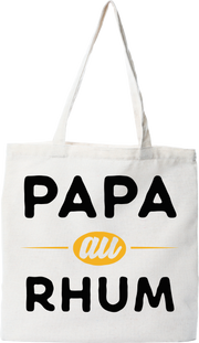 Tote bag coton recyclé papa au rhum