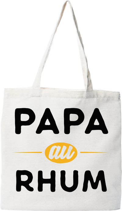 Tote bag coton recyclé papa au rhum