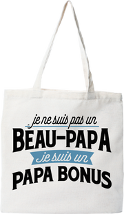 Tote bag coton recyclé papa bonus beau papa