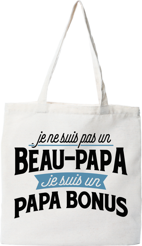 Tote bag coton recyclé papa bonus beau papa