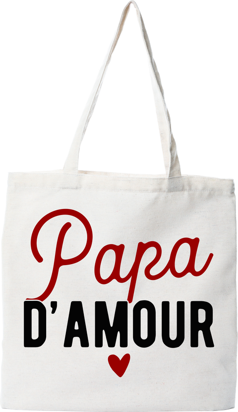 Tote bag coton recyclé papa d'amour