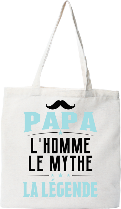 Tote bag coton recyclé papa la légende 2