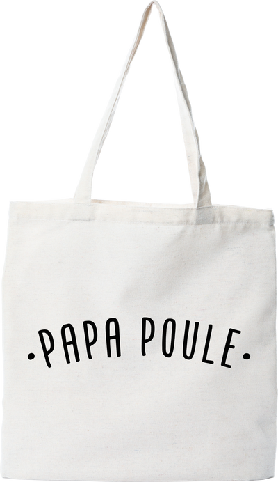 Tote bag coton recyclé papa poule