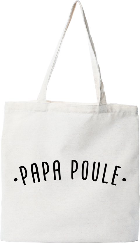 Tote bag coton recyclé papa poule