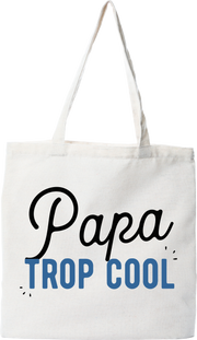 Tote bag coton recyclé papa trop cool