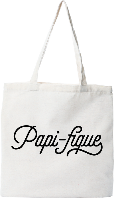 Tote bag coton recyclé papi-fique