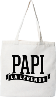 Tote bag coton recyclé papi la légende