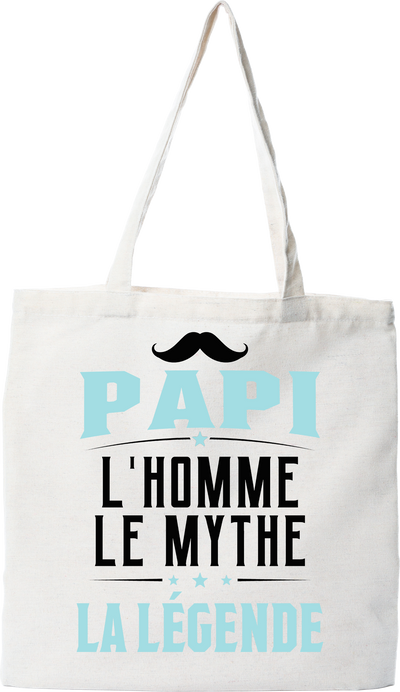 Tote bag coton recyclé papi la légende 2