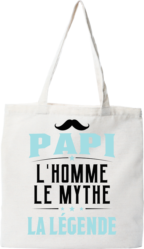 Tote bag coton recyclé papi la légende 2