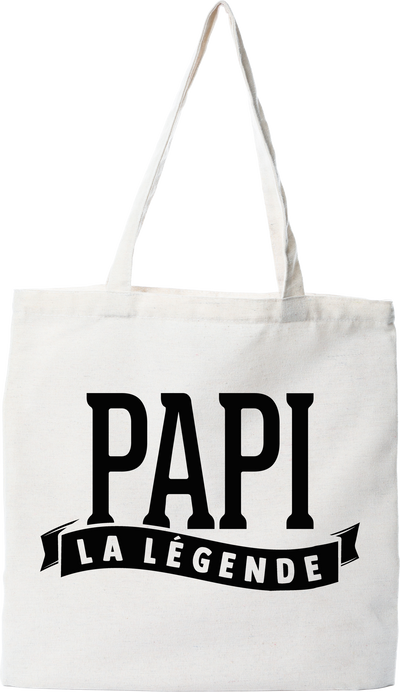 Tote bag coton recyclé papi la légende