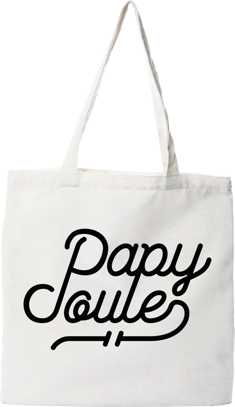 Tote bag coton recyclé papy poule