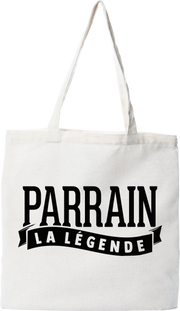 Tote bag coton recyclé parrain la légende