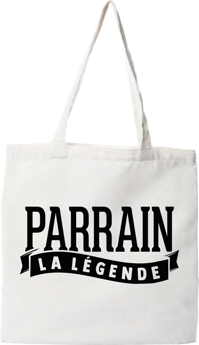 Tote bag coton recyclé parrain la légende