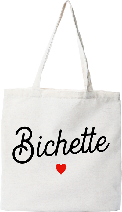 Tote bag coton recyclé pas cher bichette