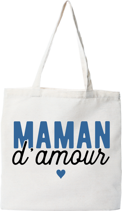 Tote bag coton recyclé pas cher maman d'amour