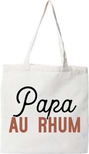 Tote bag coton recyclé pas cher papa au rhum